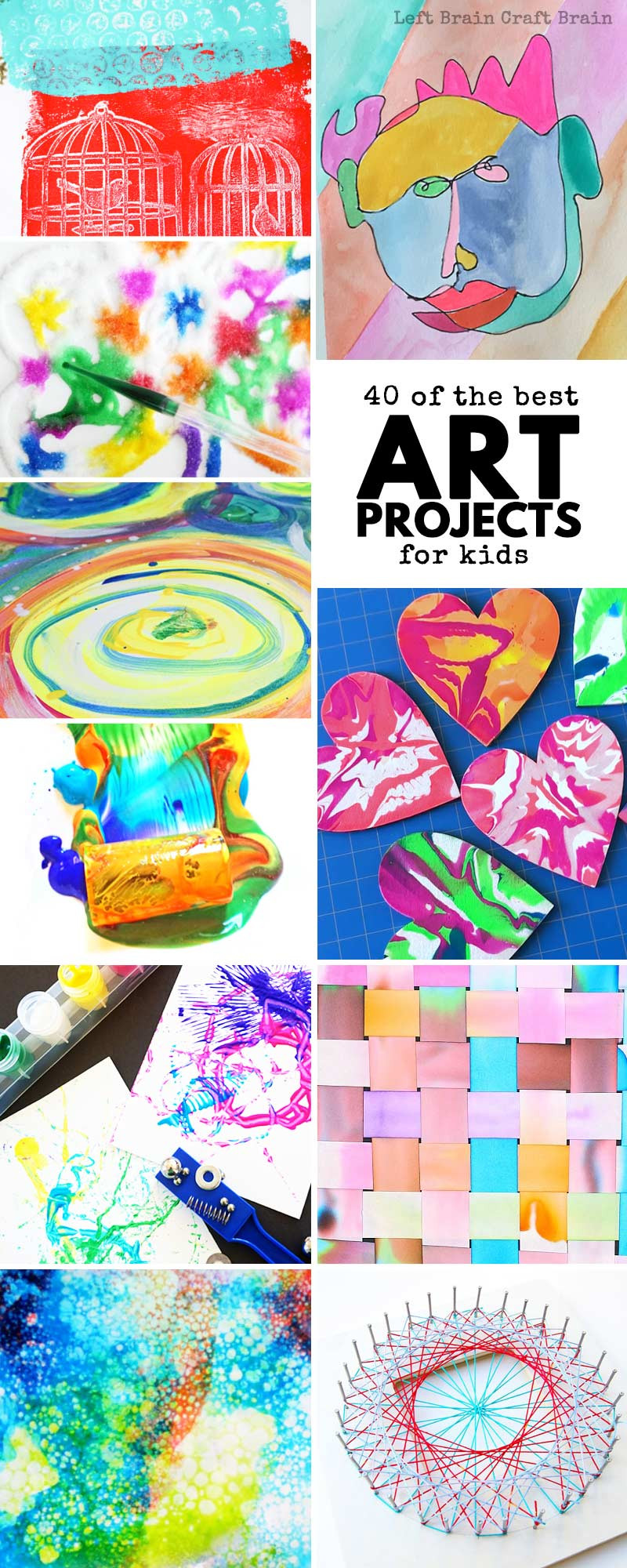 Best ideas about Fun Art Projects For Kids
. Save or Pin 40 of the Best Art Projects for Kids Left Brain Craft Brain Now.
