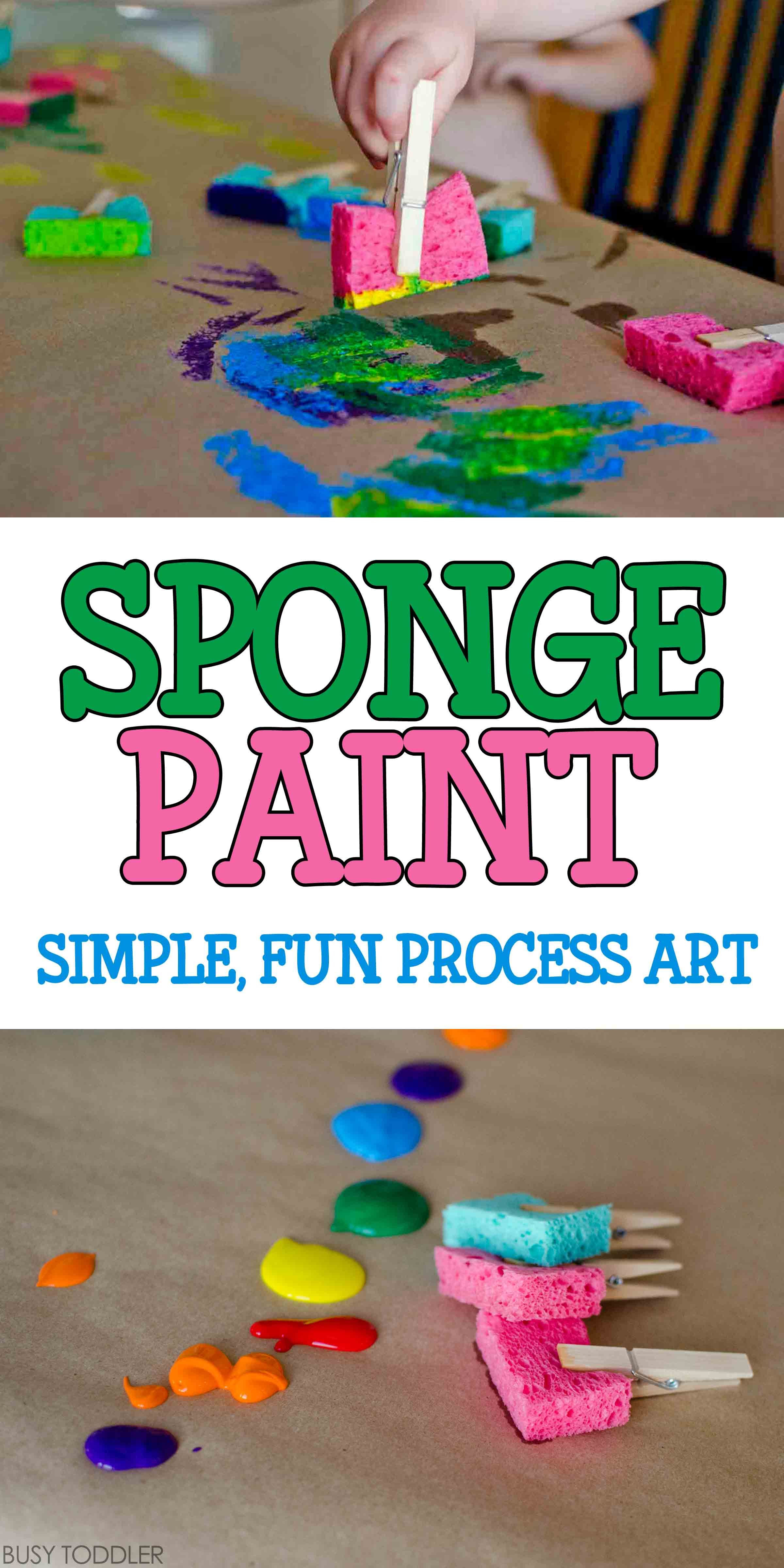 Best ideas about Fun Art Projects For Preschoolers
. Save or Pin Sponge Painting Process Art BUSY TODDLER Now.