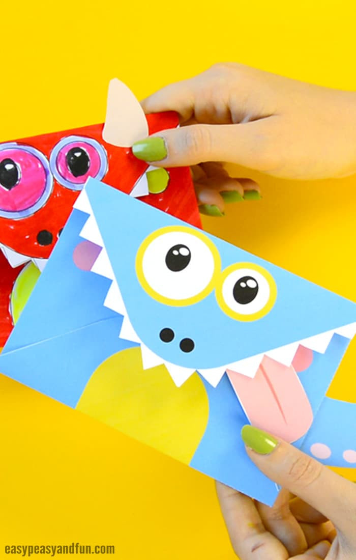 Best ideas about Fun Craft For Toddlers
. Save or Pin Printable Monster Envelopes Easy Peasy and Fun Now.