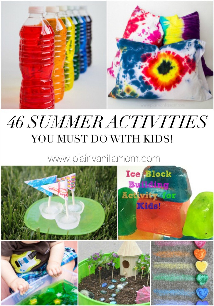 Best ideas about Fun Crafts To Do With Kids
. Save or Pin 46 Summer Activities Your Kids Must Do Plain Vanilla Mom Now.