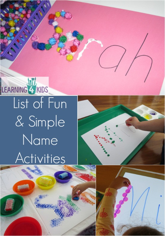 Best ideas about Fun Easy Activities For Kids
. Save or Pin List of Simple and Fun Name Activities Now.