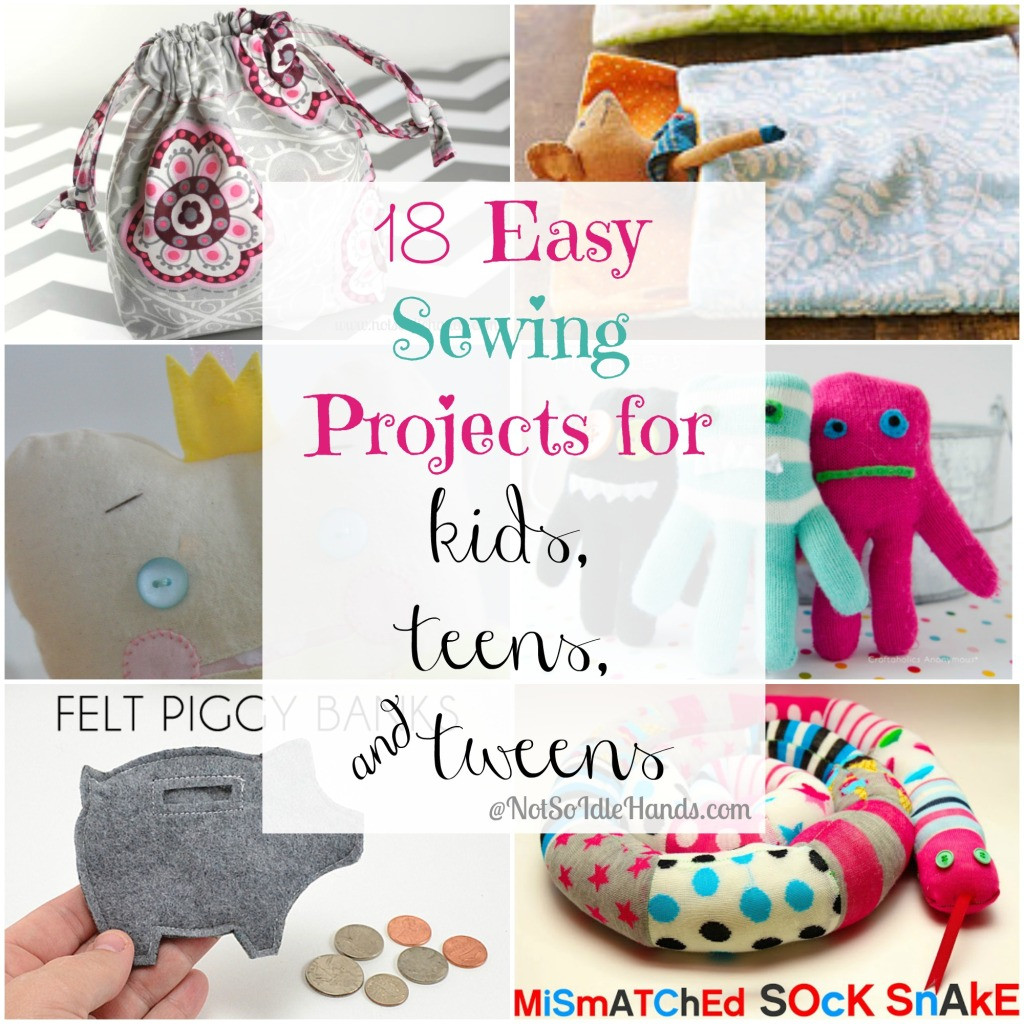 Best ideas about Fun Easy Projects For Kids
. Save or Pin 18 Easy Sewing Projects for Kids Teens and Tweens Now.