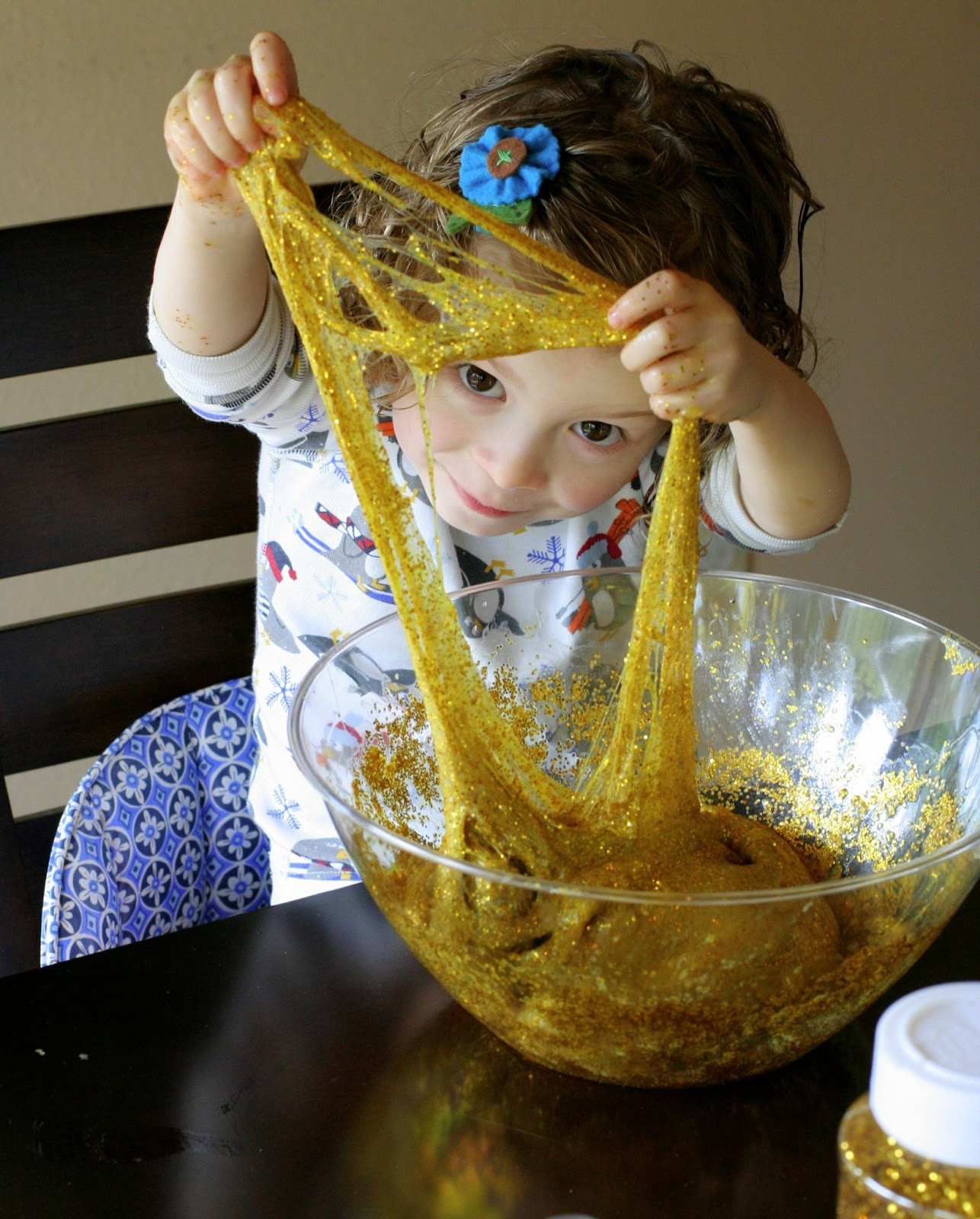 Best ideas about Fun Things For Kids To Make
. Save or Pin Golden Glitter Slime Now.