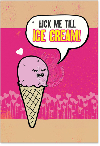 Best ideas about Funny Adult Valentines
. Save or Pin Ice Cream Funny Valentine s Day Greeting Card Now.