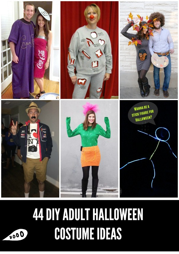 Best ideas about Funny DIY Adult Costumes
. Save or Pin 44 Homemade Halloween Costumes for Adults C R A F T Now.