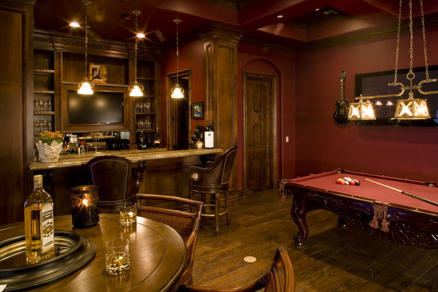 Best ideas about Game Room Bar
. Save or Pin Game Room bar and wine room Mediterranean Family Room Now.