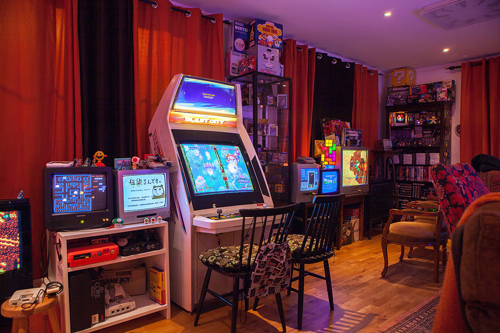 Best ideas about Game Room Equipment
. Save or Pin Donkey Kong Pac Man arcade machines and 20 TV screens in Now.