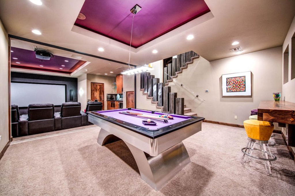 Best ideas about Game Room Games
. Save or Pin Modern Game Room with High ceiling & Carpet Now.