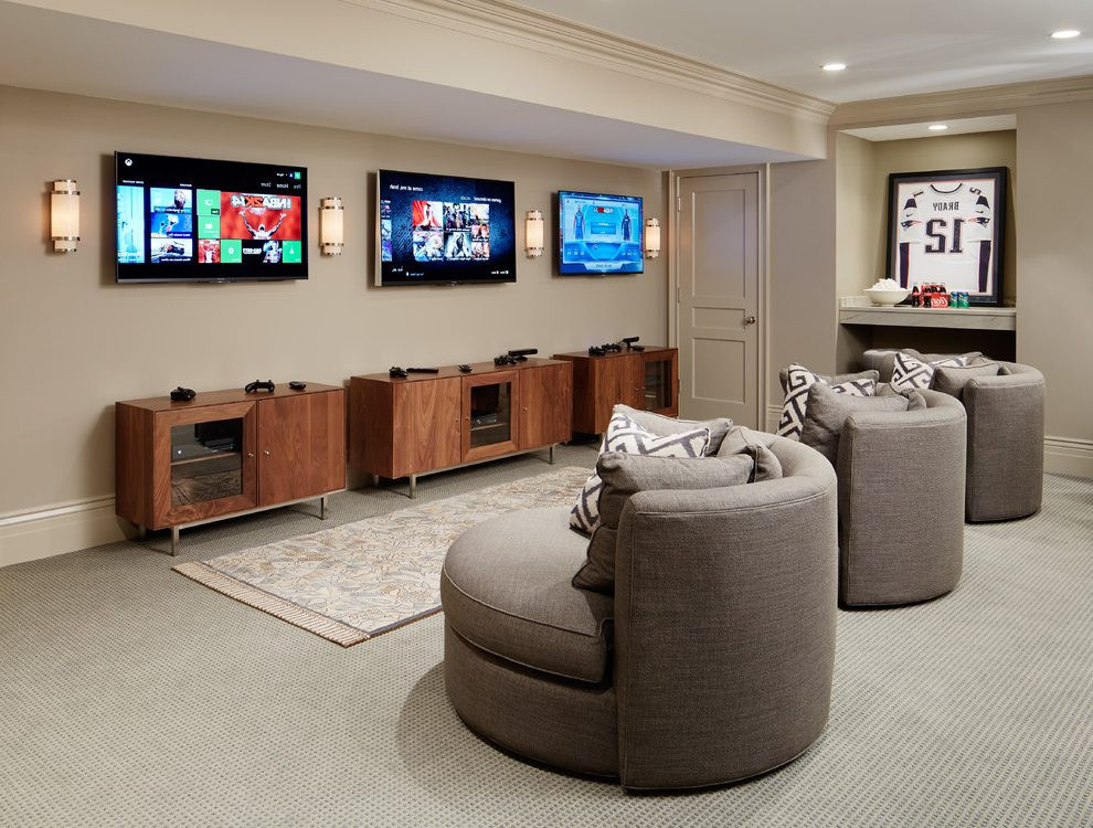 Best ideas about Game Room Seating
. Save or Pin game room basement traditional with swivel chairs adhesive Now.