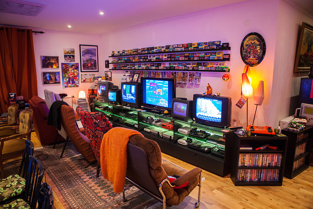 Best ideas about Game Room Setup
. Save or Pin Donkey Kong Pac Man arcade machines and 20 TV screens in Now.