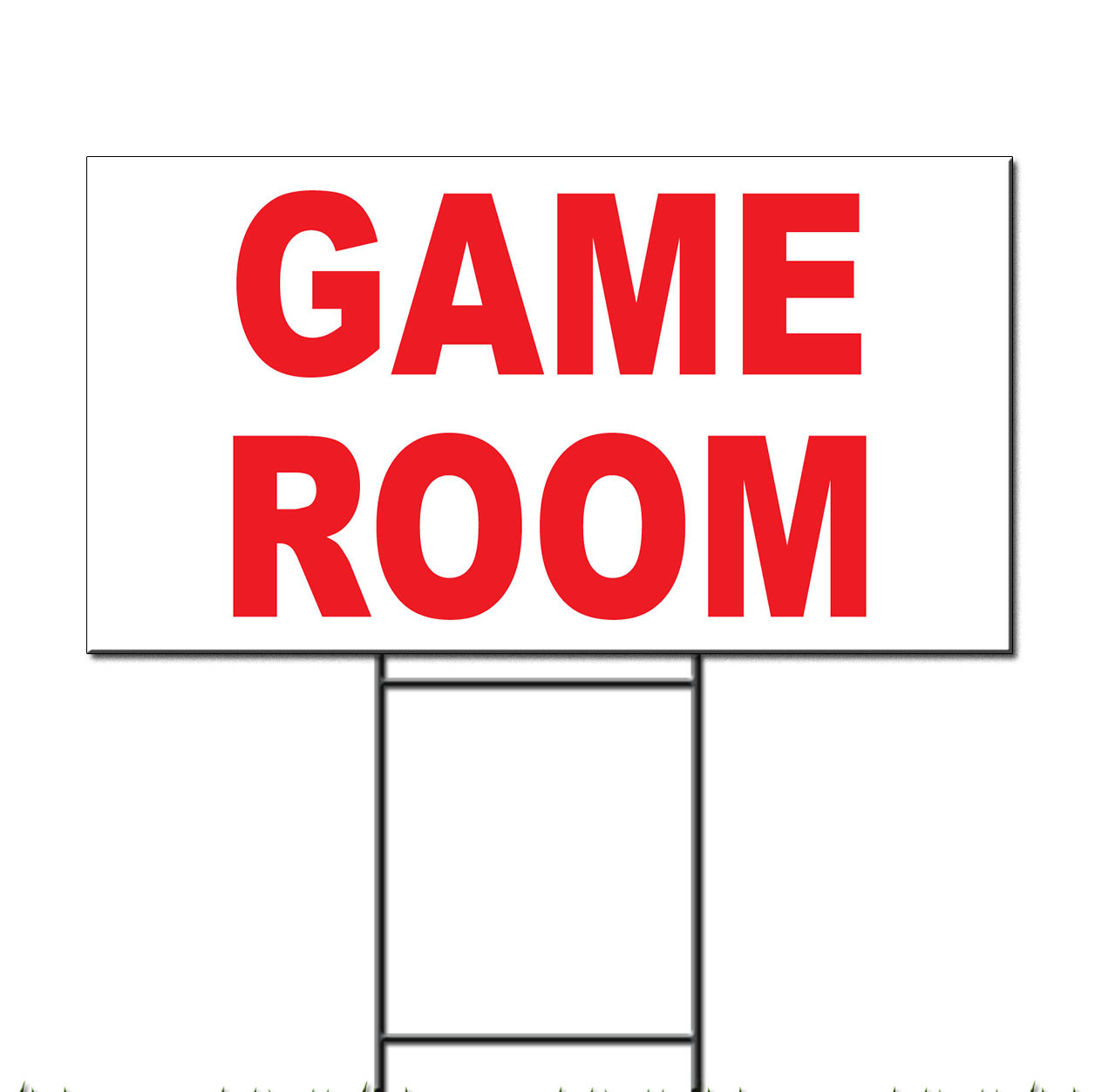 Best ideas about Game Room Sign
. Save or Pin Game Room Red Corrugated Plastic Yard Sign Free Stakes Now.