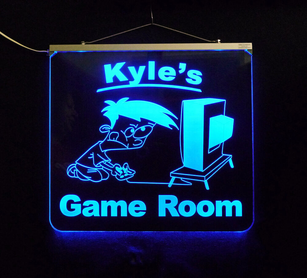 Best ideas about Game Room Sign
. Save or Pin Personalized Game Room Man Cave Garage Bar LED Sign Now.