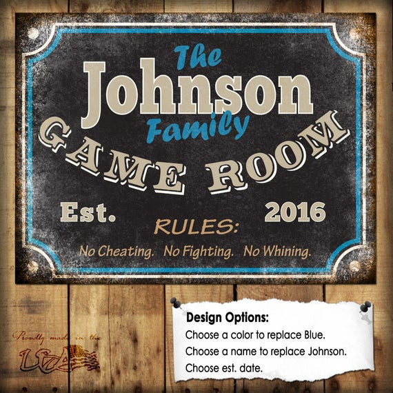 Best ideas about Game Room Sign
. Save or Pin Family Game Room Sign Metal Sign 12x16 Now.