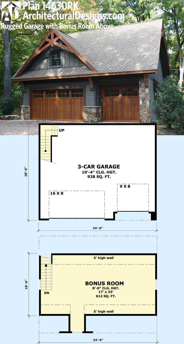 Best ideas about Garage Building Ideas
. Save or Pin Architectural Designs Rugged Garage Plan RK gives you Now.
