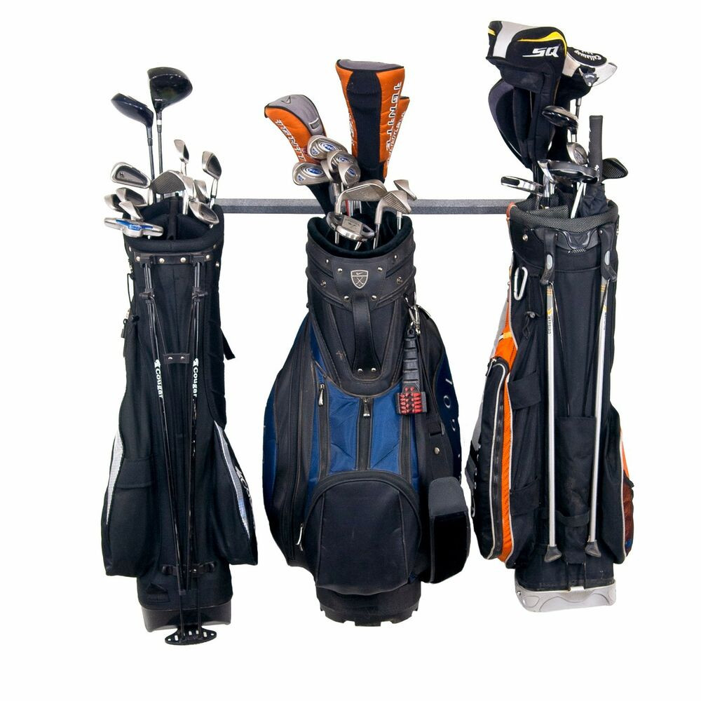 Best ideas about Garage Golf Bag Storage
. Save or Pin Golf Storage Rack Three Hanger Garage Wall Organizer Clubs Now.