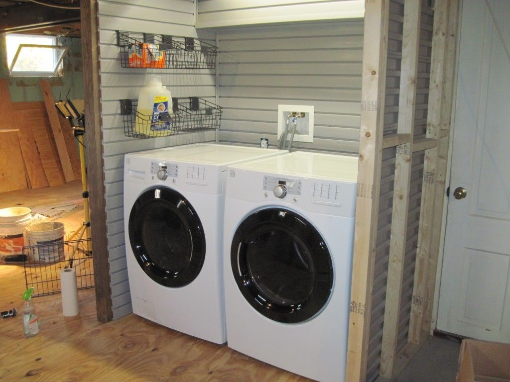 Best ideas about Garage Laundry Room
. Save or Pin Using Slatwall for laundry room organization to finish Now.