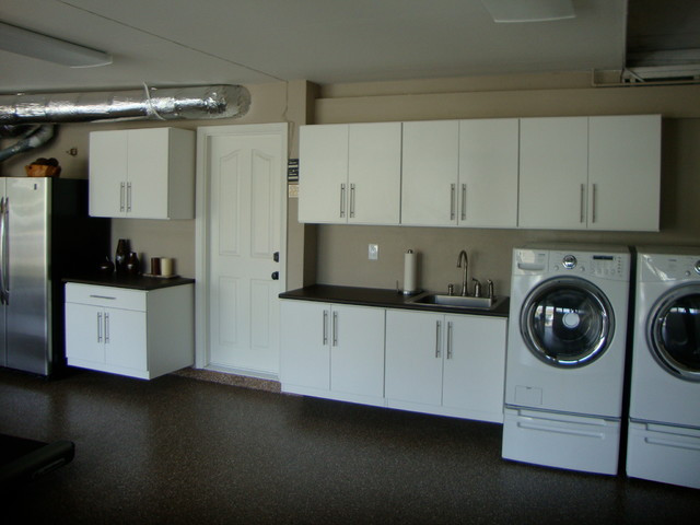 Best ideas about Garage Laundry Room
. Save or Pin Garage Closets Cabinets Traditional Laundry Room Now.