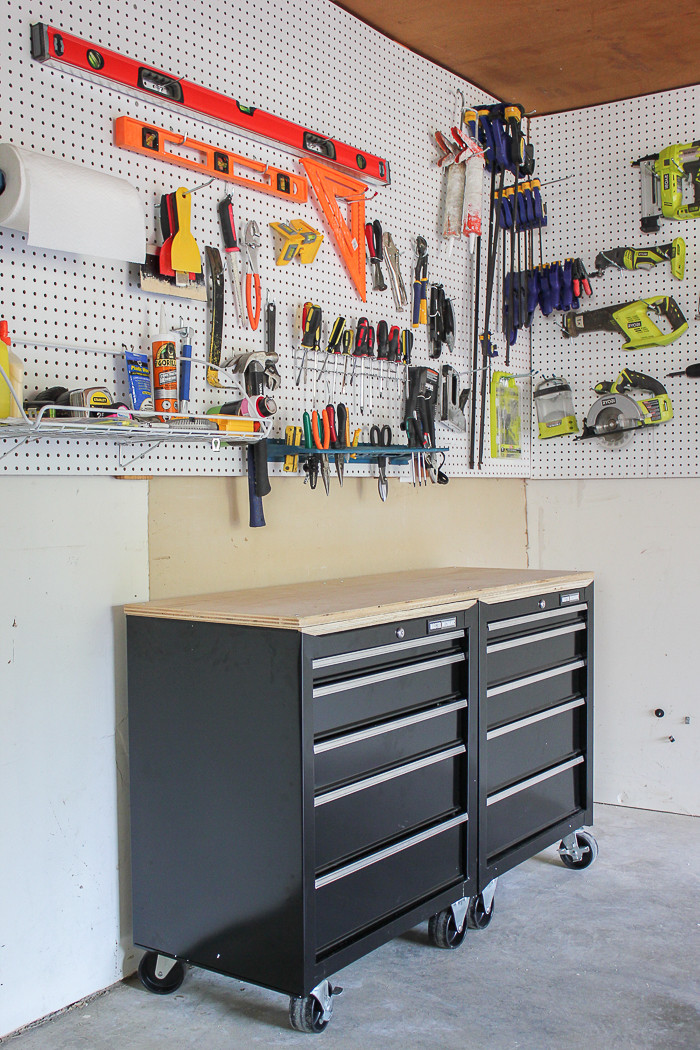 Best ideas about Garage Pegboard Ideas
. Save or Pin e Stop Workshop DIY Mobile Workbench Pegboard Now.