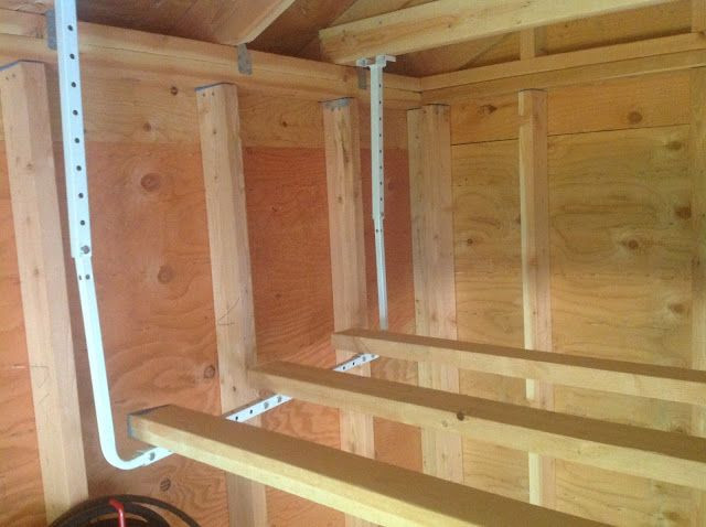 Best ideas about Garage Rafter Storage
. Save or Pin Renov8or Rafter Storage to Organize the Garden Shed Now.