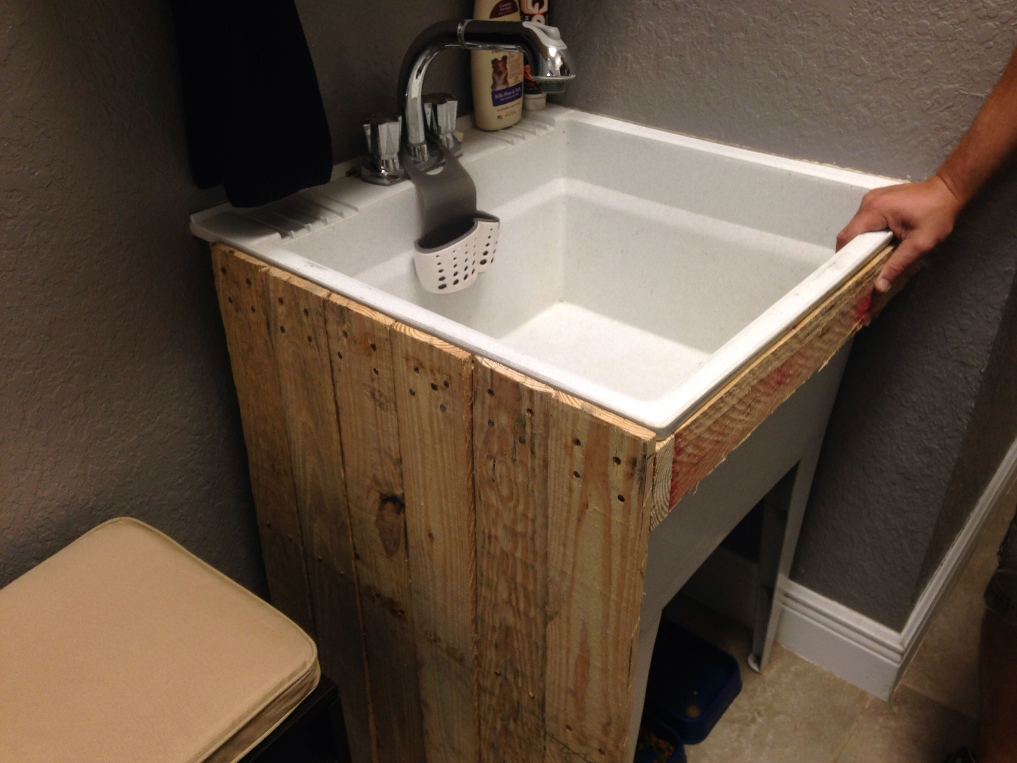 Best ideas about Garage Sink Ideas
. Save or Pin Upcycled pallet utility sink … Basement Now.