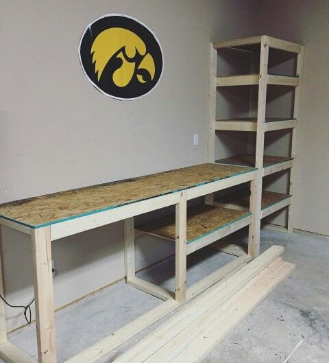 Best ideas about Garage Storage Bench
. Save or Pin garage storage shelving and work table Now.