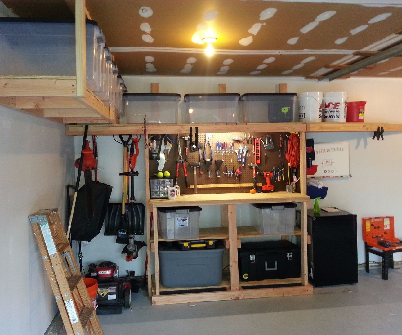 Best ideas about Garage Storage Bench
. Save or Pin Garage Storage Work Bench 11 Steps with Now.