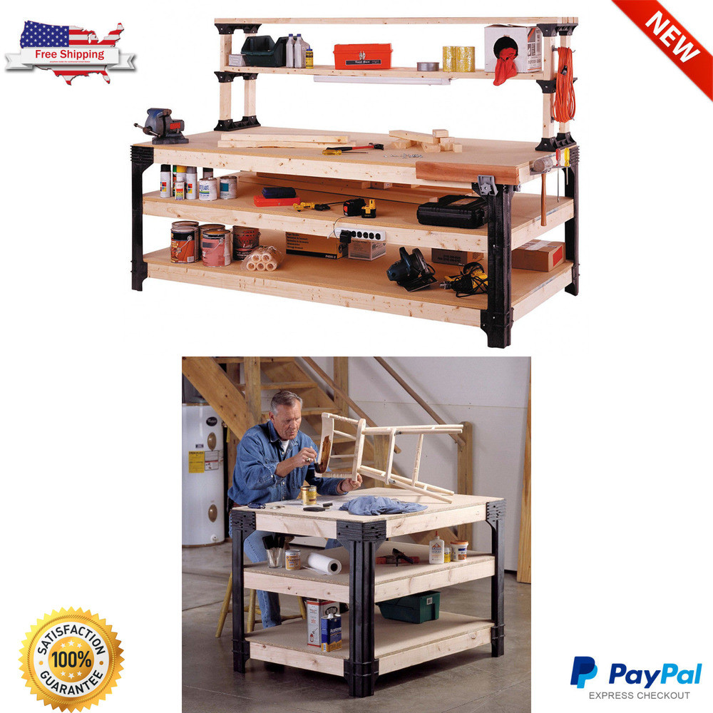 Best ideas about Garage Storage Bench
. Save or Pin Work Bench Table Kit Garage Storage Workbench Heavy Duty Now.