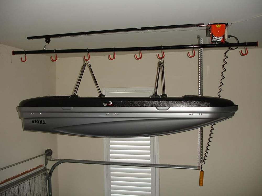 Best ideas about Garage Storage Lift Systems
. Save or Pin Our hoist system works great for car top luggage carriers Now.