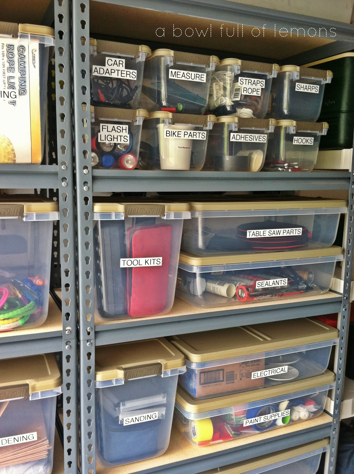 Best ideas about Garage Storage Organizers
. Save or Pin e project at a time… Garage organization Now.