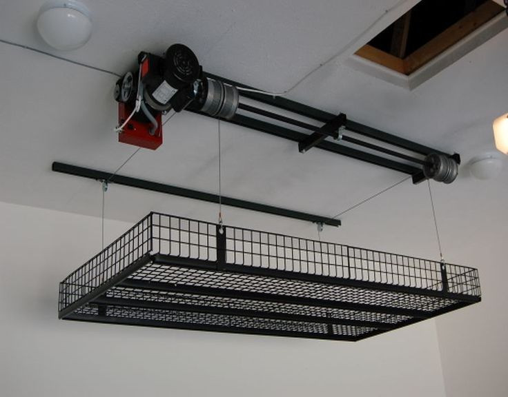 Best ideas about Garage Storage Pulley System
. Save or Pin just be lazy & put a winch up Suspended garage Now.