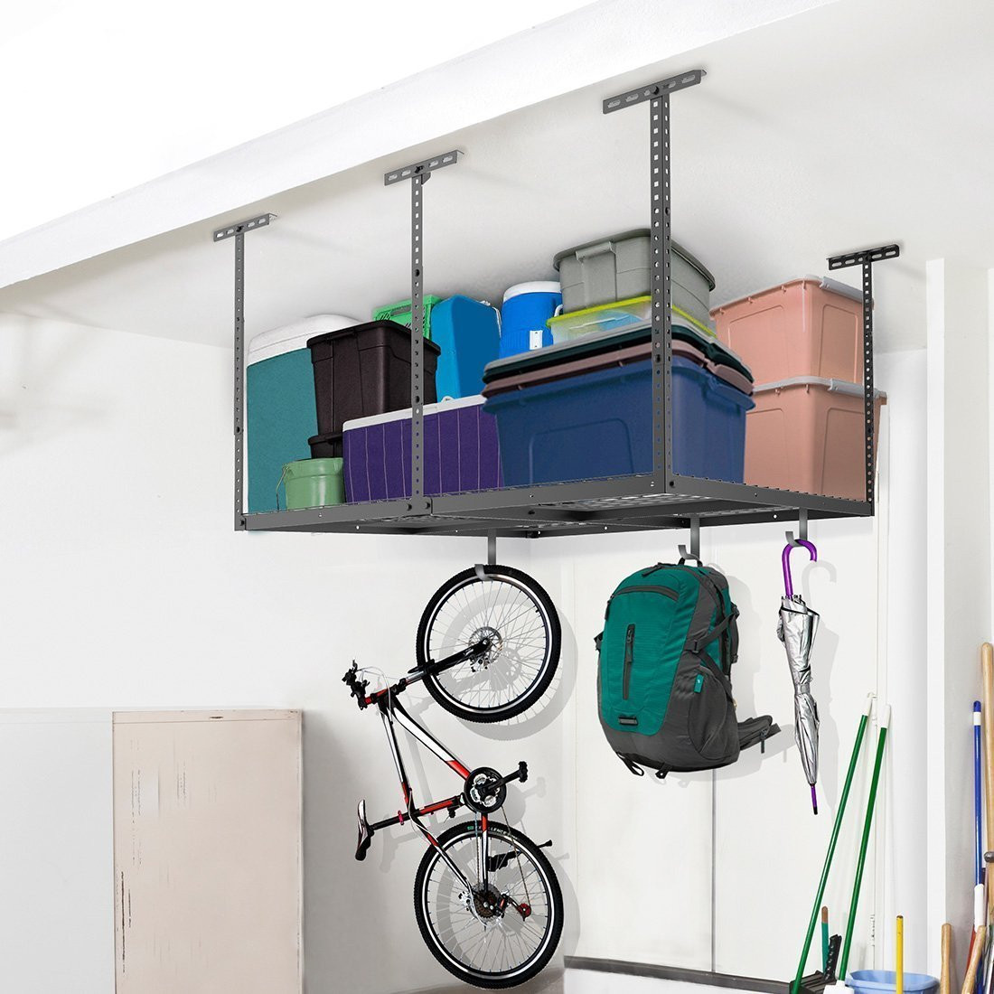 Best ideas about Garage Storage Rack
. Save or Pin FLEXIMOUNTS Overhead Garage Storage Adjustable Ceiling Now.