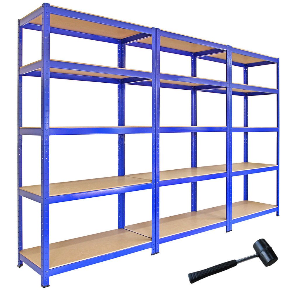 Best ideas about Garage Storage Rack
. Save or Pin 3 Racking Bays 5Tier Garage Shelving Unit Storage Racks Now.