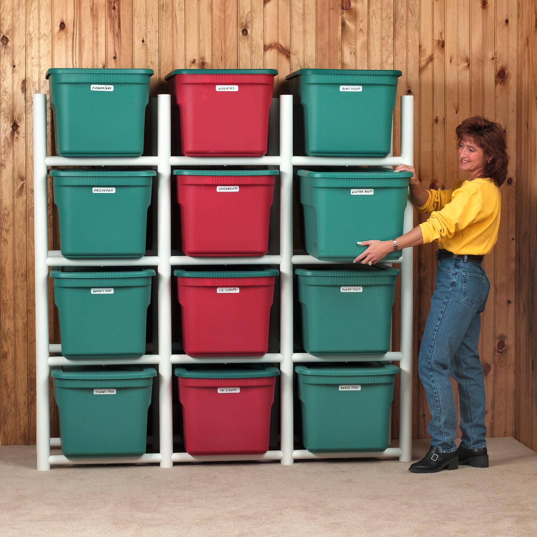 Best ideas about Garage Tote Storage
. Save or Pin Bin Warehouse 12 Tote Storage System 69" H 4 Shelf Now.