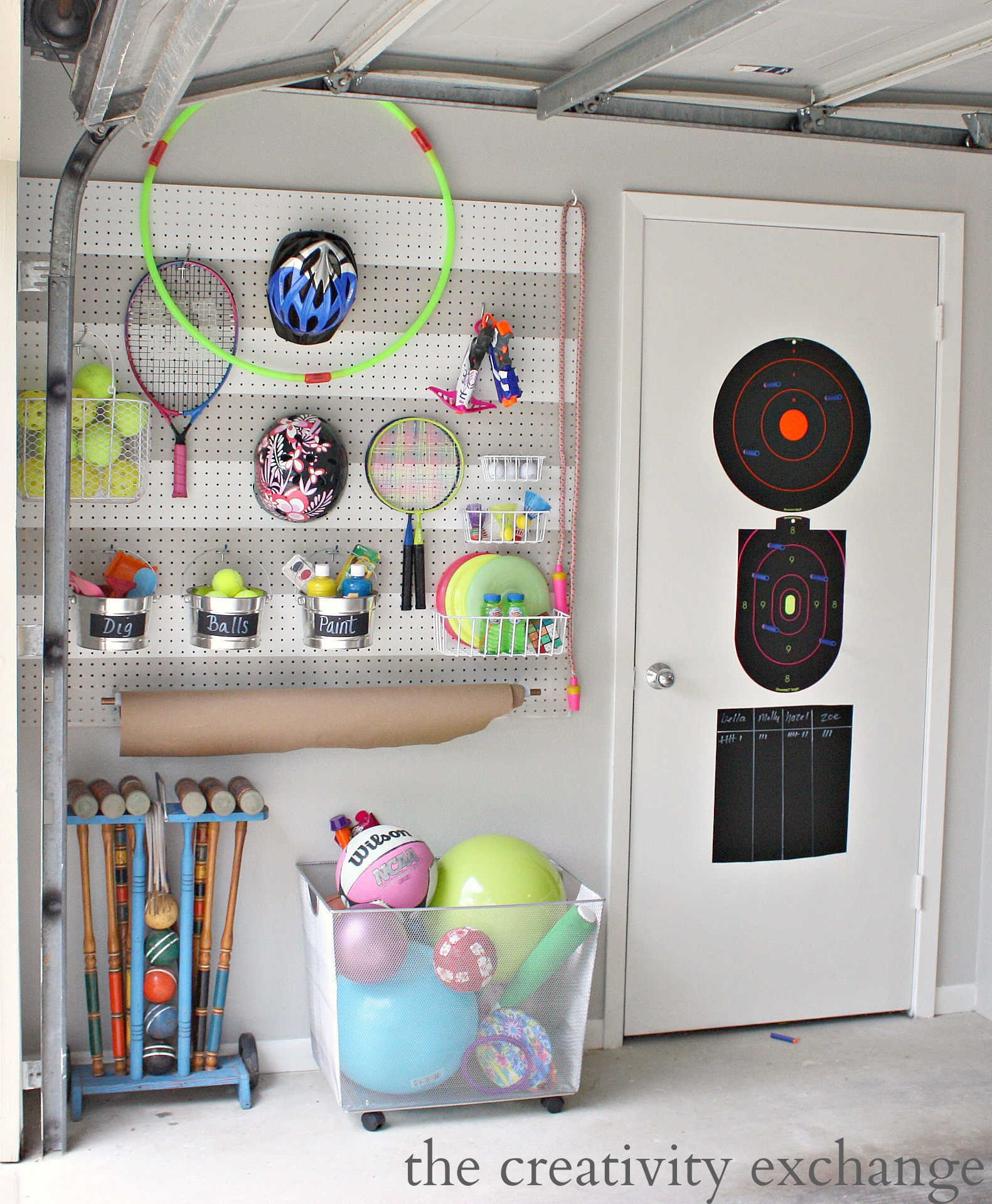 Best ideas about Garage Toy Storage
. Save or Pin DIY Garage Pegboard Storage for Outdoor Toys Now.