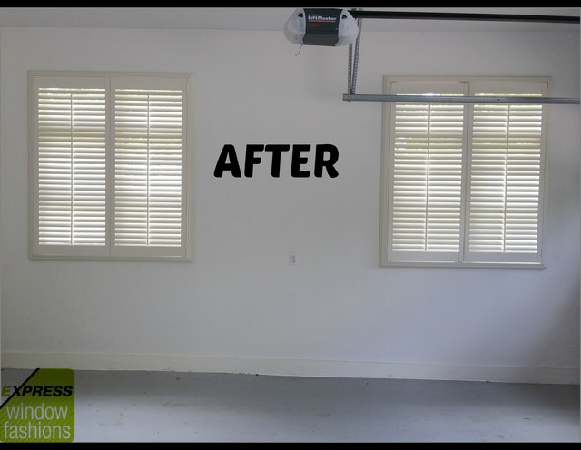 Best ideas about Garage Window Covering Ideas
. Save or Pin NewStyle Shutters in garage Now.