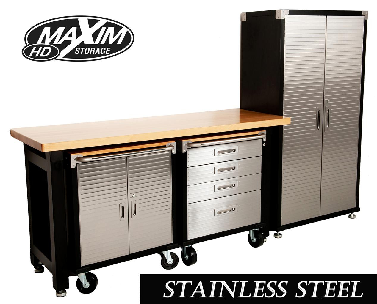 Best ideas about Garage Workbench With Storage
. Save or Pin Maxim Garage Storage System Workbench Cabinet Toolbox Shed Now.