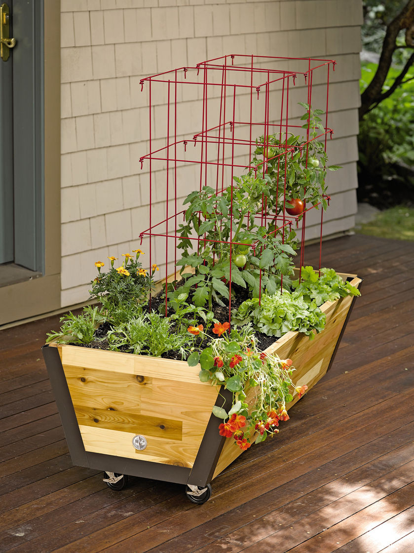 Best ideas about Garden Planter Box
. Save or Pin Rolling Planter Box U Garden Bed on Wheels Now.