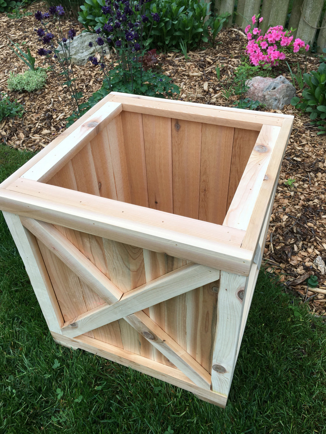Best ideas about Garden Planter Box
. Save or Pin Cedar planter box Planter Wood planter Cedar box Outdoor wood Now.