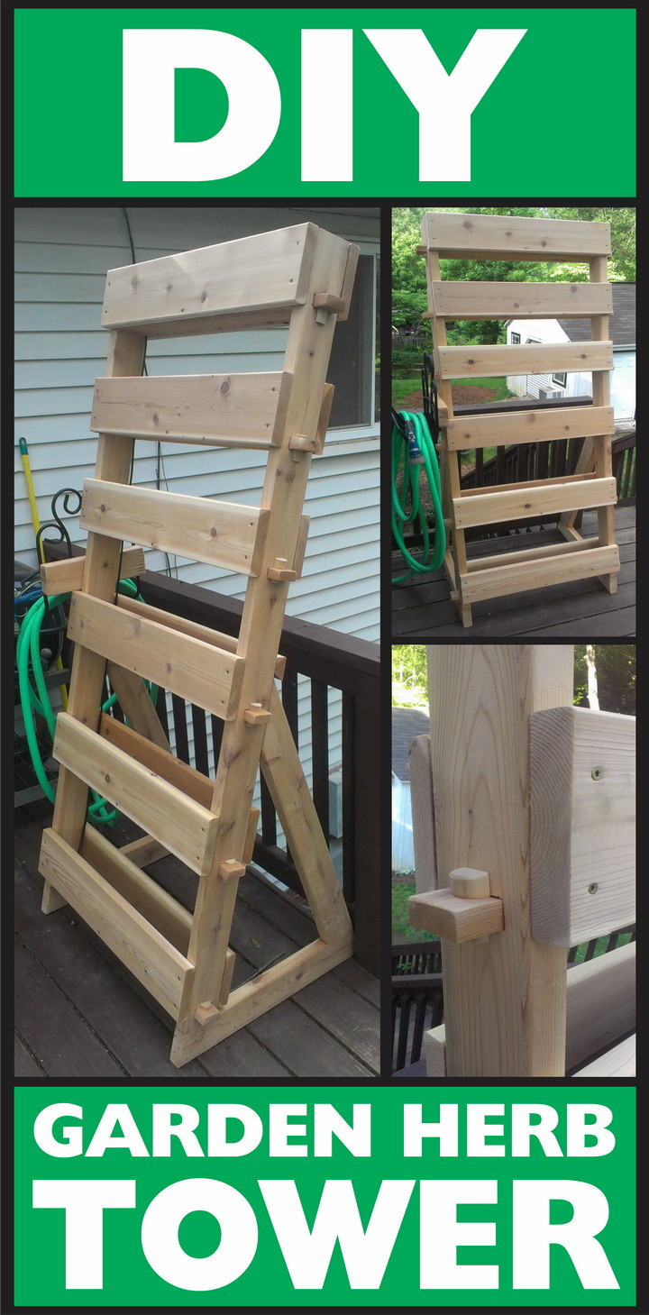Best ideas about Garden Tower DIY
. Save or Pin How To Make A Vertical 6 Tray Garden Herb Tower With Cedar Now.
