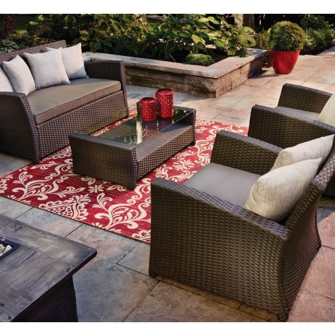 Best ideas about Garden Treasures Patio Furniture
. Save or Pin Garden Treasures Burkstead 4 Piece Conversation Set Now.