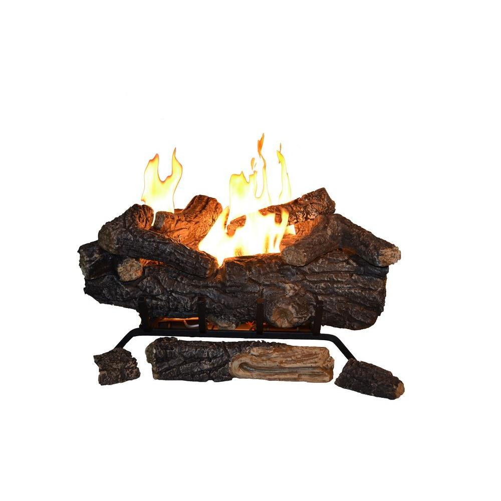 Best ideas about Gas Fireplace Logs
. Save or Pin Savannah Oak 24 in Vent Free Propane Gas Fireplace Logs w Now.