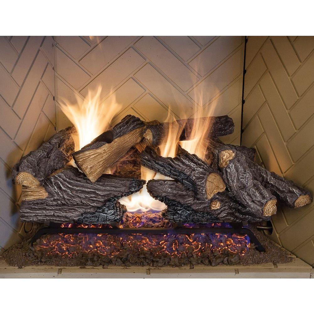 Best ideas about Gas Fireplace Logs
. Save or Pin 24 In Split Oak Vented Natural Gas Log Set Dual Burner Now.