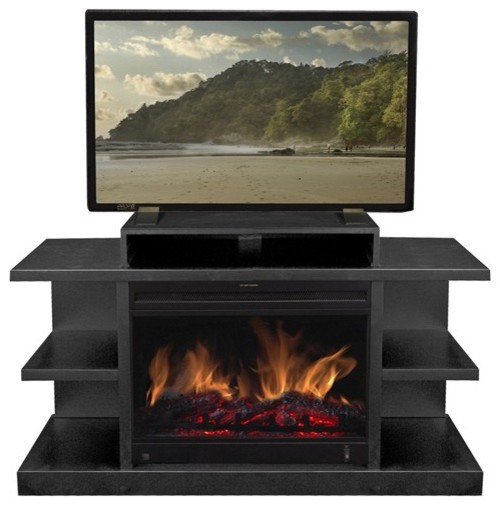 Best ideas about Gas Fireplace Tv Stand
. Save or Pin Shelby 46" TV Stand with Electric Fireplace Modern Gas Now.