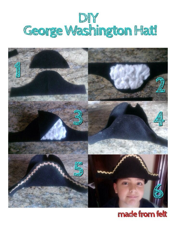 Best ideas about George Washington Costume DIY
. Save or Pin DIY George Washington Hat for Kids No sewing needed I hot Now.