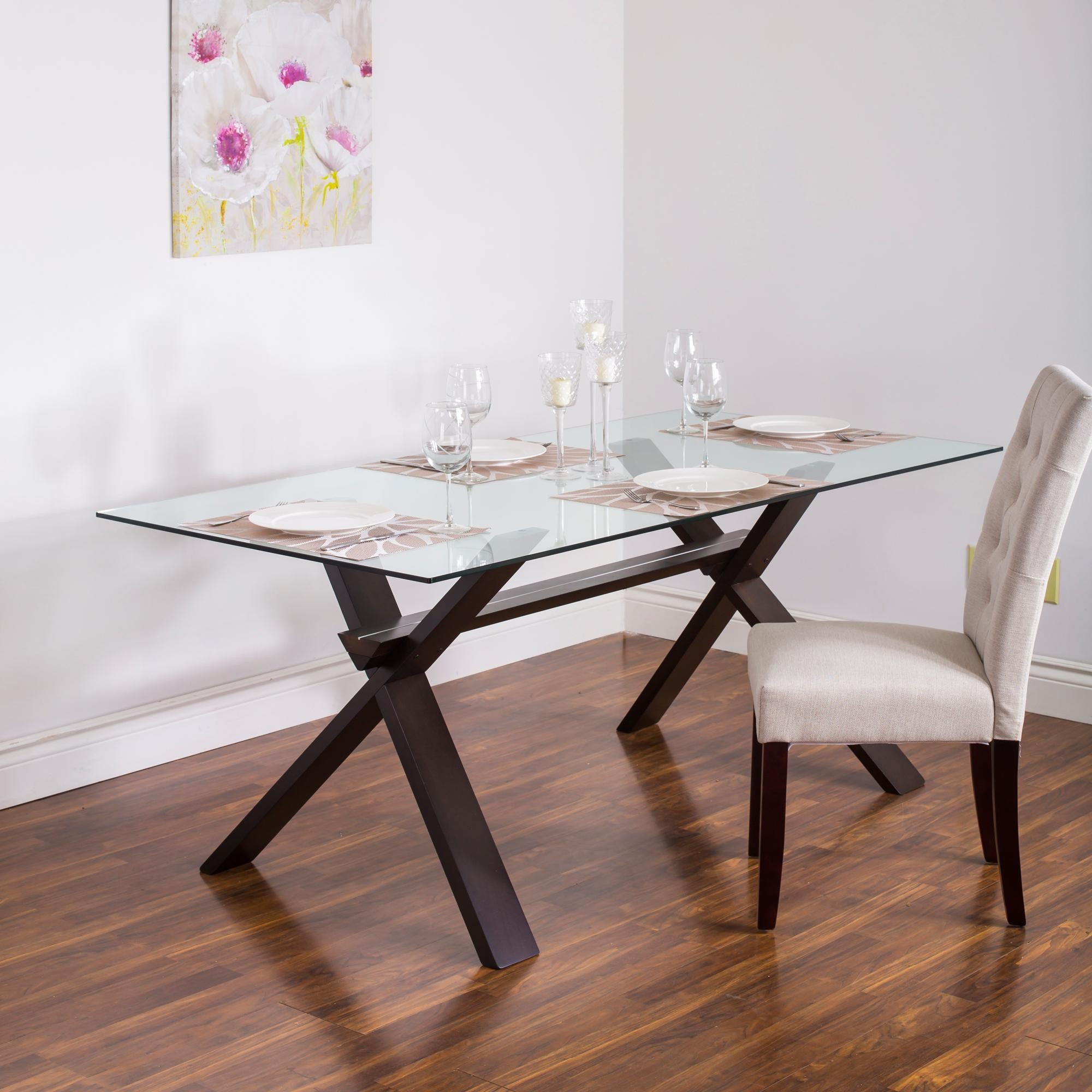 Best ideas about Glass Dining Table
. Save or Pin KSP Kona Rectangle Glass Dining Table Walnut Now.