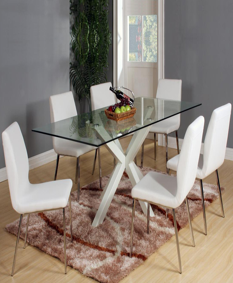 Best ideas about Glass Dining Table Set
. Save or Pin Glass Dining Table Set 6 Chairs Now.