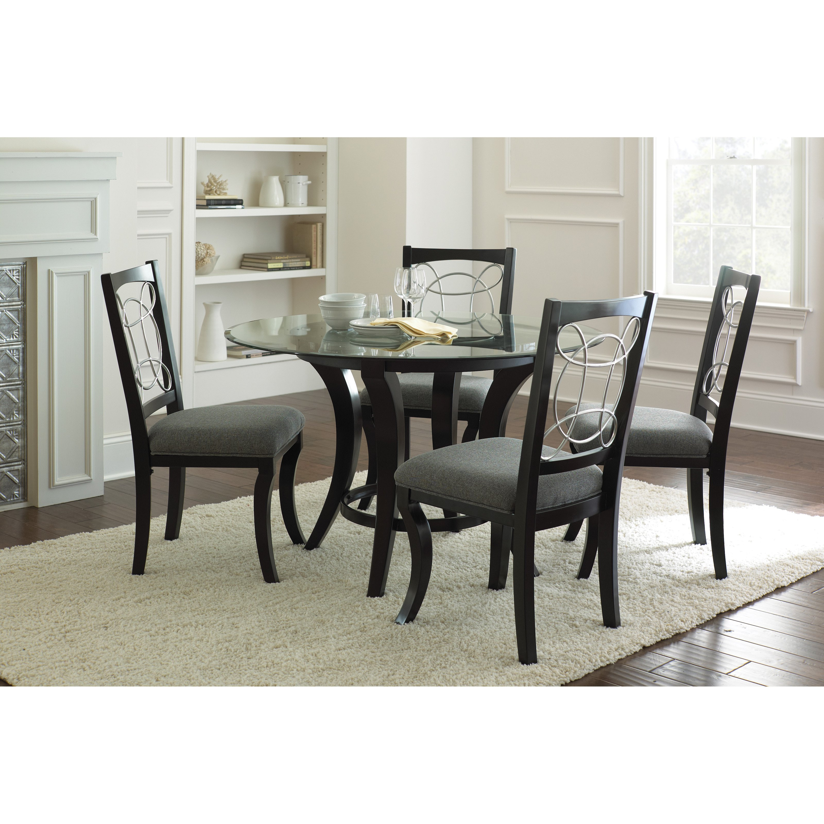 Best ideas about Glass Dining Table Set
. Save or Pin Steve Silver Cayman 5 piece Glass Top Dining Set Black Now.