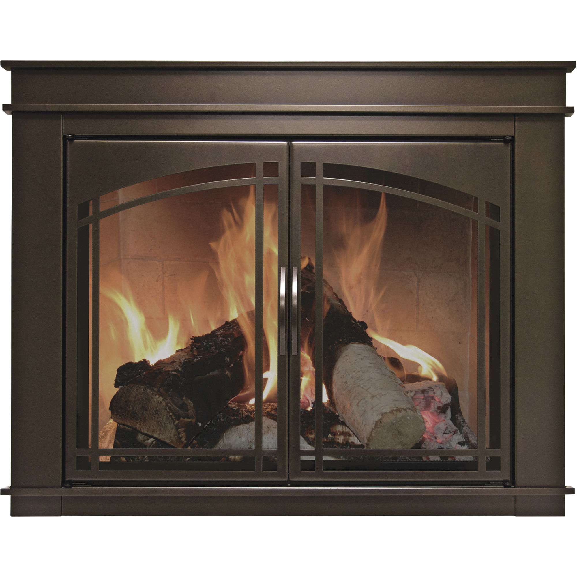 Best ideas about Glass Fireplace Doors
. Save or Pin Pleasant Hearth Fenwick Fireplace Glass Door — Bronze For Now.
