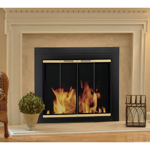 Best ideas about Glass Fireplace Screen
. Save or Pin Pleasant Hearth Arrington Fireplace Screen and Bi Fold Now.