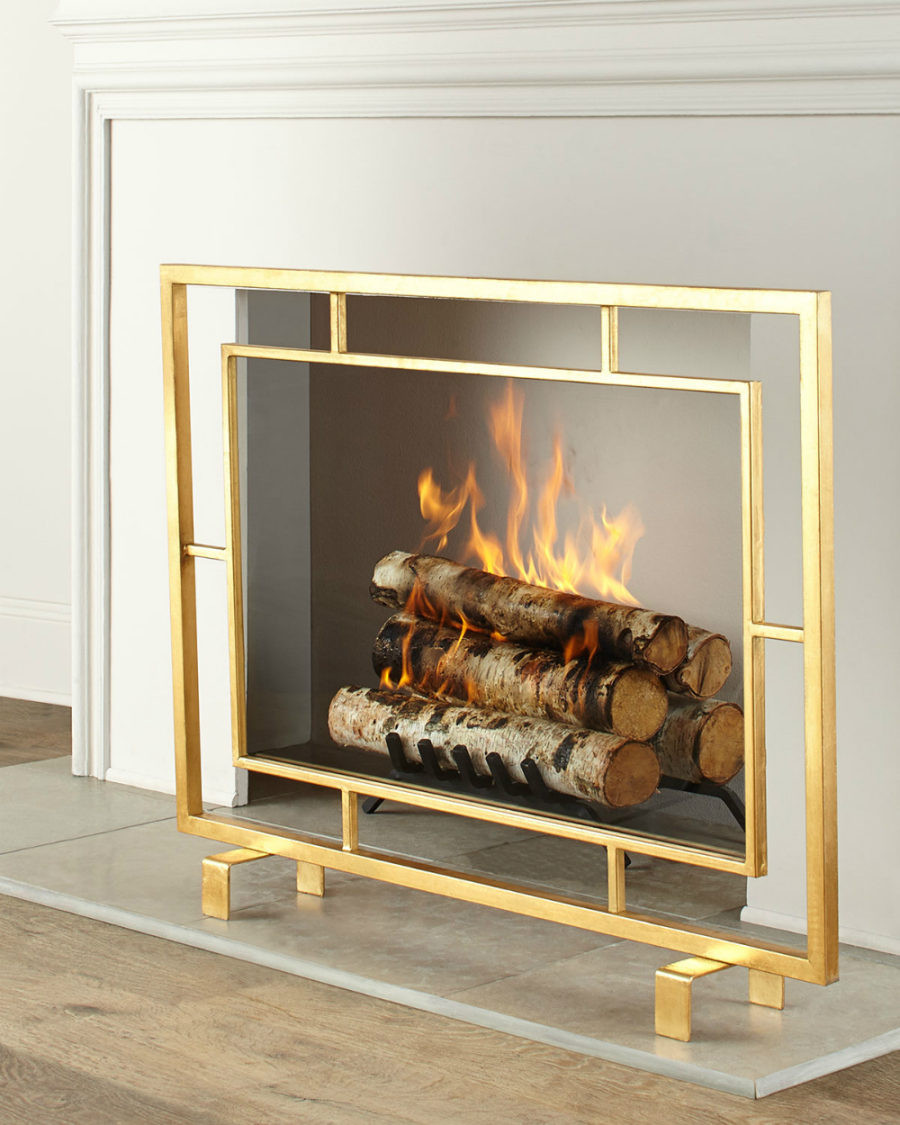 Best ideas about Glass Fireplace Screen
. Save or Pin Light Up Your Fire With These Modern Fireplace Tools Now.